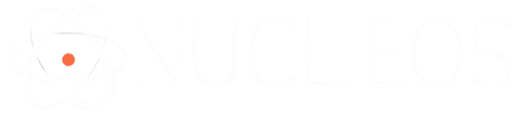 Its Nuclieos Logo in in White Color