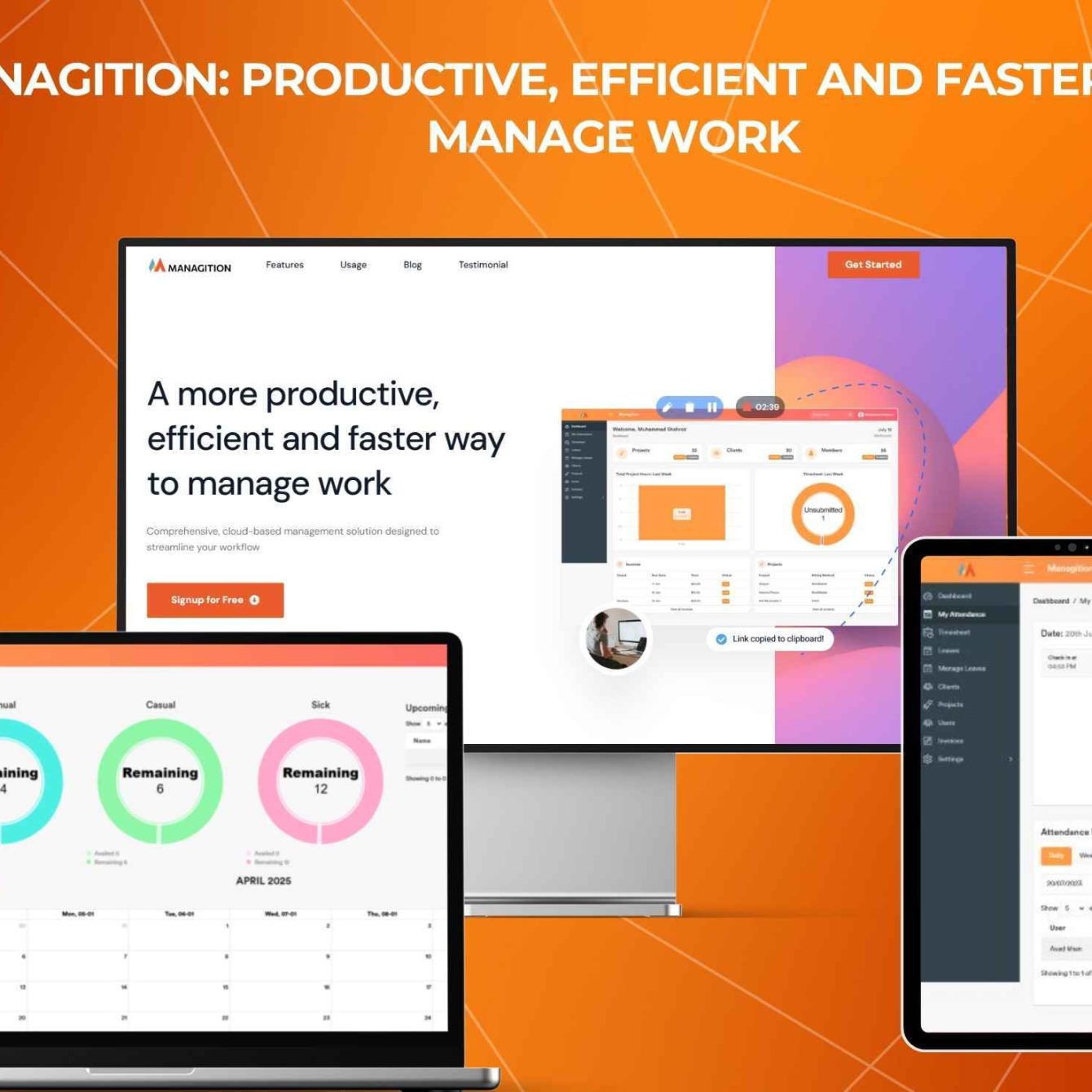 Managition More productive, efficient and faster way to manage work Managition More productive, efficient and faster way to manage work