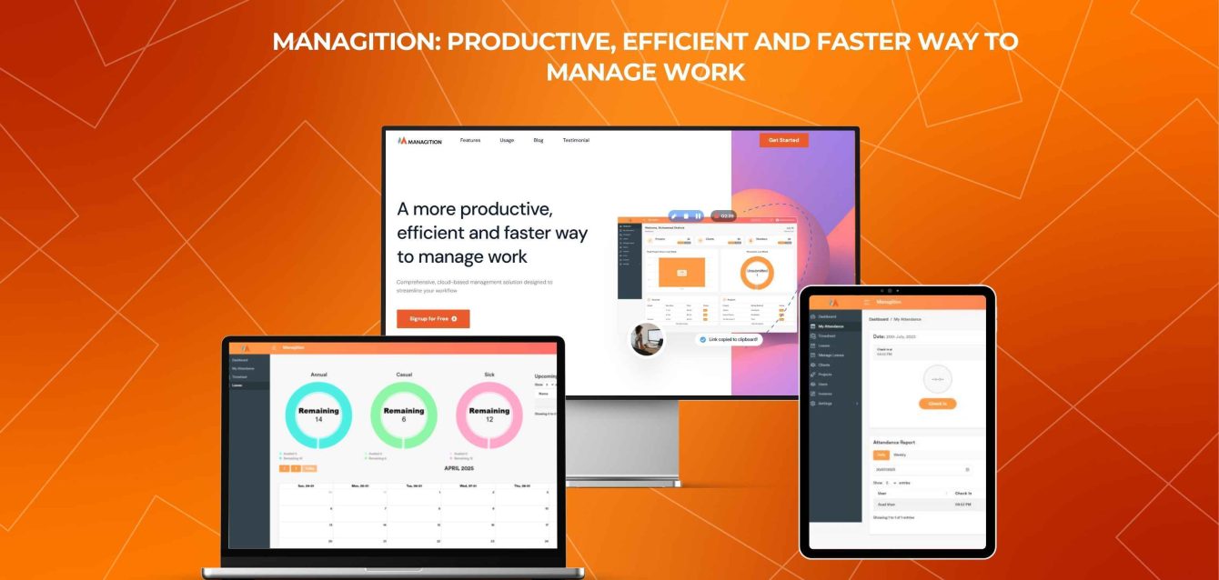 Managition More productive, efficient and faster way to manage work